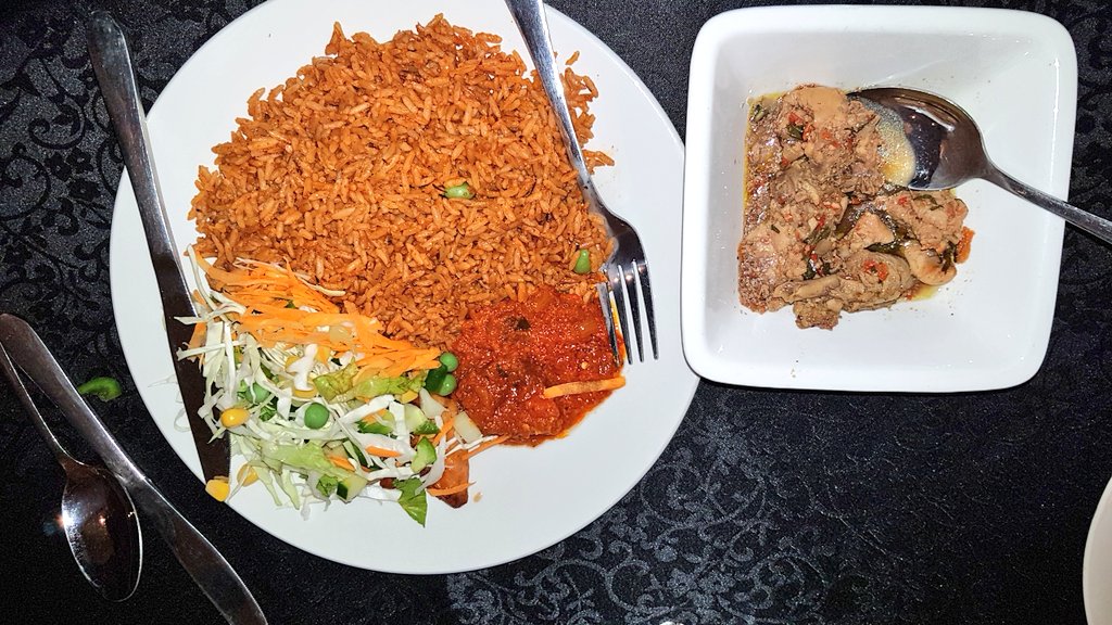 DemolaExpoze's tweet photo. Join me
Jollof Rice and Chicken Pepper Soup
#OLXis5
#OLXis5Event https://t.co/81BveJpEcL