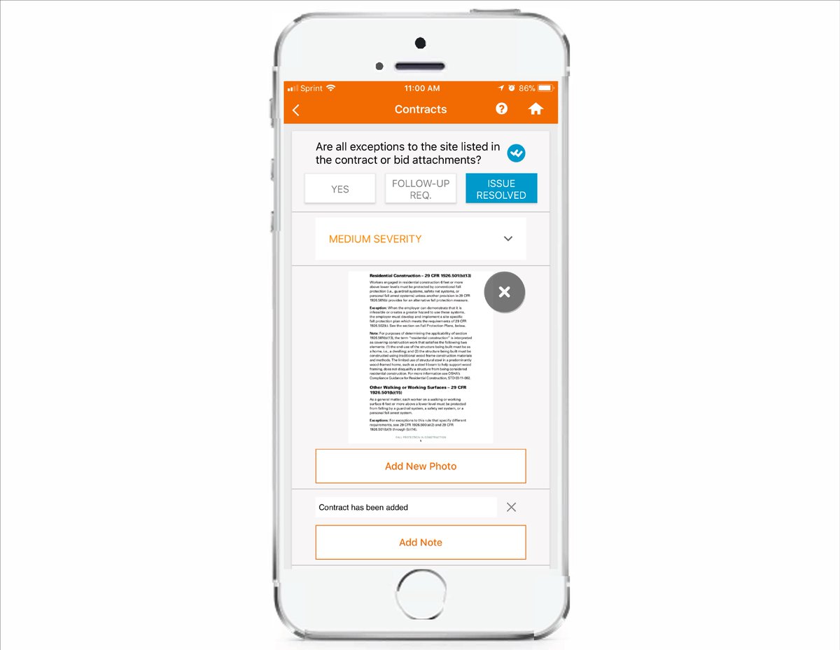 Reporting from the Field- email reports with photos, notes and severity level with CCS PreConstruction. capitalconstructionsolutions.com/get-started/