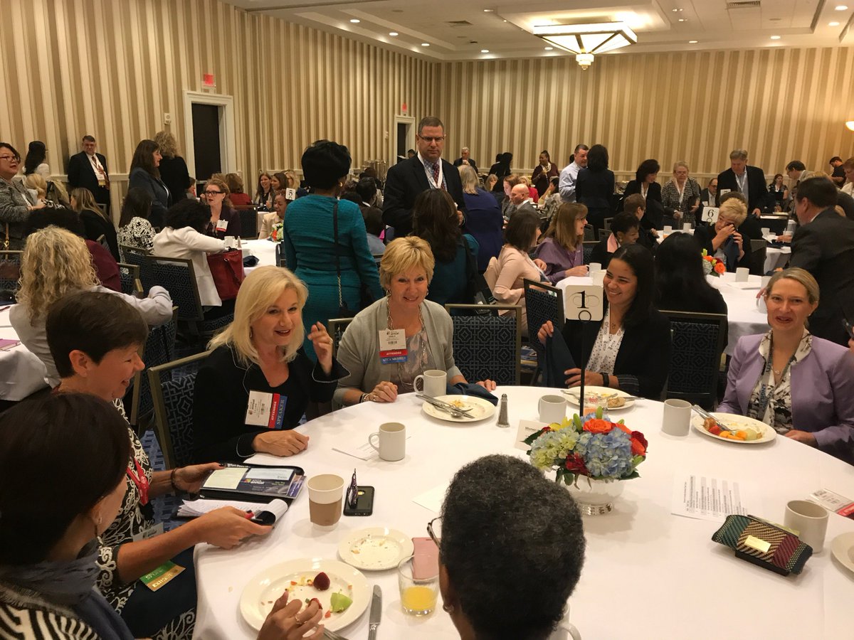 ATCA_now's tweet photo. The first @ATCA_now #ATCA62 Women in Aviation Breakfast was overflowing and conversation was robust! https://t.co/uKg2BHRhVK