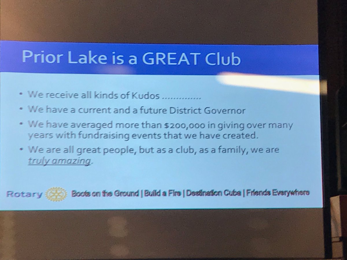 OndePerpsFdn's tweet photo. #plrotary This slide says it all about Prior Lake Rotary! Join us if you have the passion to make the world a better place https://t.co/bKPqiZp4b4