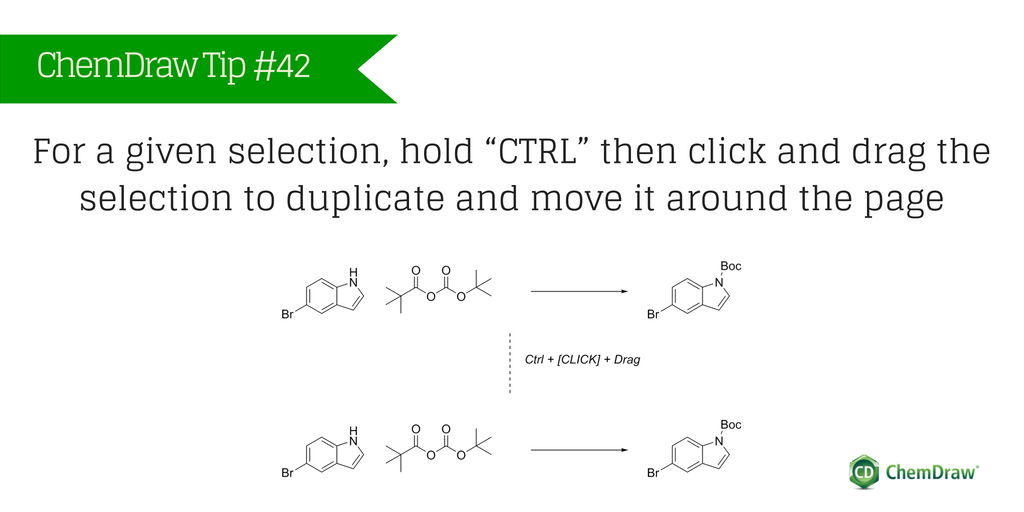 ChemDraw's tweet photo. Learn how to create duplicates of atoms on this week #ChemDrawTip https://t.co/mcBHhqYOxZ https://t.co/KG8OyRJbpE