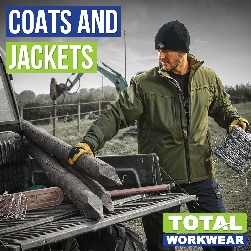 TotalWorkwear's tweet photo. We have a wide range of #workcoats and #workjackets to keep you warm this autumn. https://t.co/Jtd93rKSwz #workwear #winterworkwear https://t.co/PaMwcnvxw7