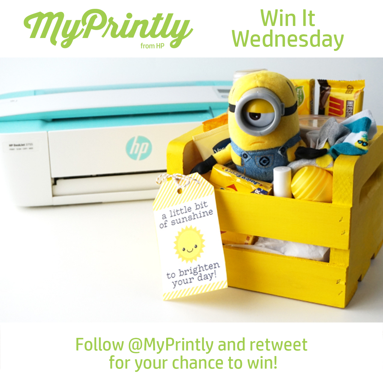 Follow @MyPrintly and retweet to enter to win the supplies to create this c...