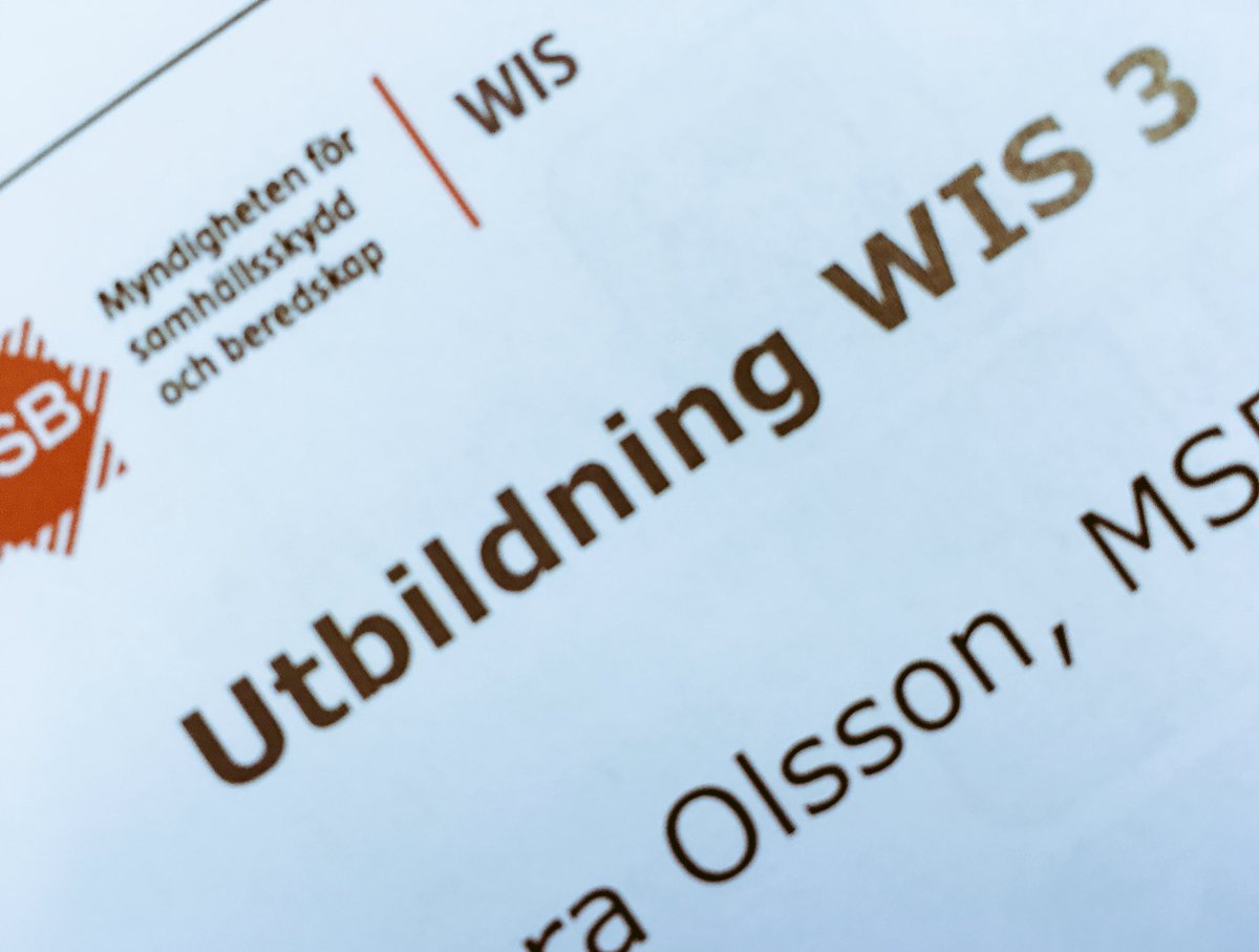 FredrikVamne's tweet photo. #länsstyrelsetjänstemannavardag #utbildning #wis3 #krisberedskap https://t.co/UI9JP0aaMl