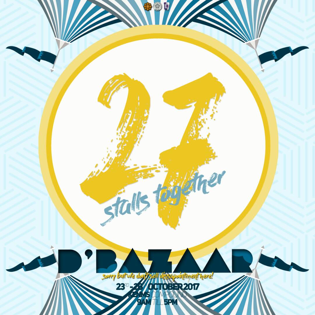 econsfest18's tweet photo. Untuk pengetahuan korang dkat Dbazaar nanti ada 27 buah gerai.ada jual makanan,pakaian and banyak lagi.#efest17 #dbazaar #kebazarkekita https://t.co/WoguQAcErc