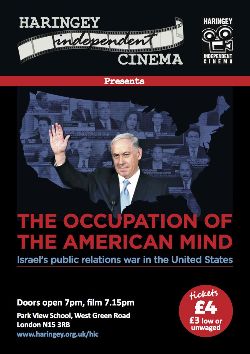 hjfpAizaria's tweet photo. !!NEW DATE!!! "Occupation of the American Mind" Thurs. OCT 26. #film Narrated by @rogerwaters  All other details the same. 7.00pm @HiCinema https://t.co/0m1FPEeAqp