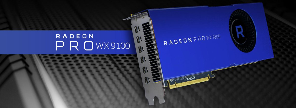 RadeonPRO's tweet photo. Built for the impossible and powered by the "Vega" architecture, the Radeon Pro WX 9100 is available today. https://t.co/I9TZxYtvVu https://t.co/syDHKy8L22