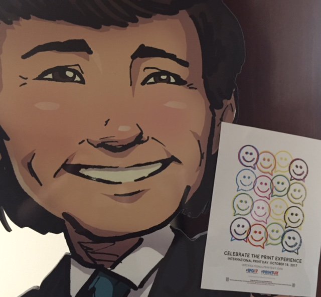 HedermanBrother's tweet image. Flat Doug kicks off International Print Day! #IPD17 #printux
