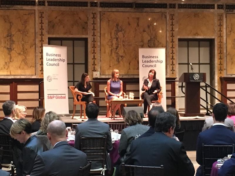 "In the future, impact will be the norm and not the exception." <a href="/ab_noble/">Abigail V Noble</a> on stage <a href="/nypl/">NY Public Library</a> Business Leadership Council #impinv