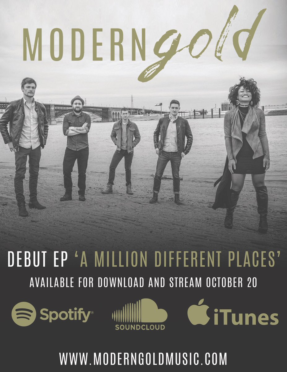 moderngoldmusic's tweet photo. Download and stream our EP "A Million Different Places" this Friday Oct 20th everywhere. https://t.co/aQdDnuloyx