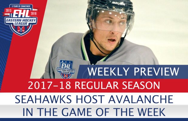 EHL_Hockey's tweet image. EHL Weekly Preview

Seahawks Host Avalanche in the Game of the Week - bit.ly/2yweM8L #Eshow