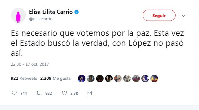 EdgardoRovira's tweet photo. Carrió es violencia:
- Familia de López dijo que el Estado (K) buscó a Julio
- Familia Maldonado dijo que el Estado (M) NO BUSCÓ a Santiago https://t.co/MuEGO9zdKi