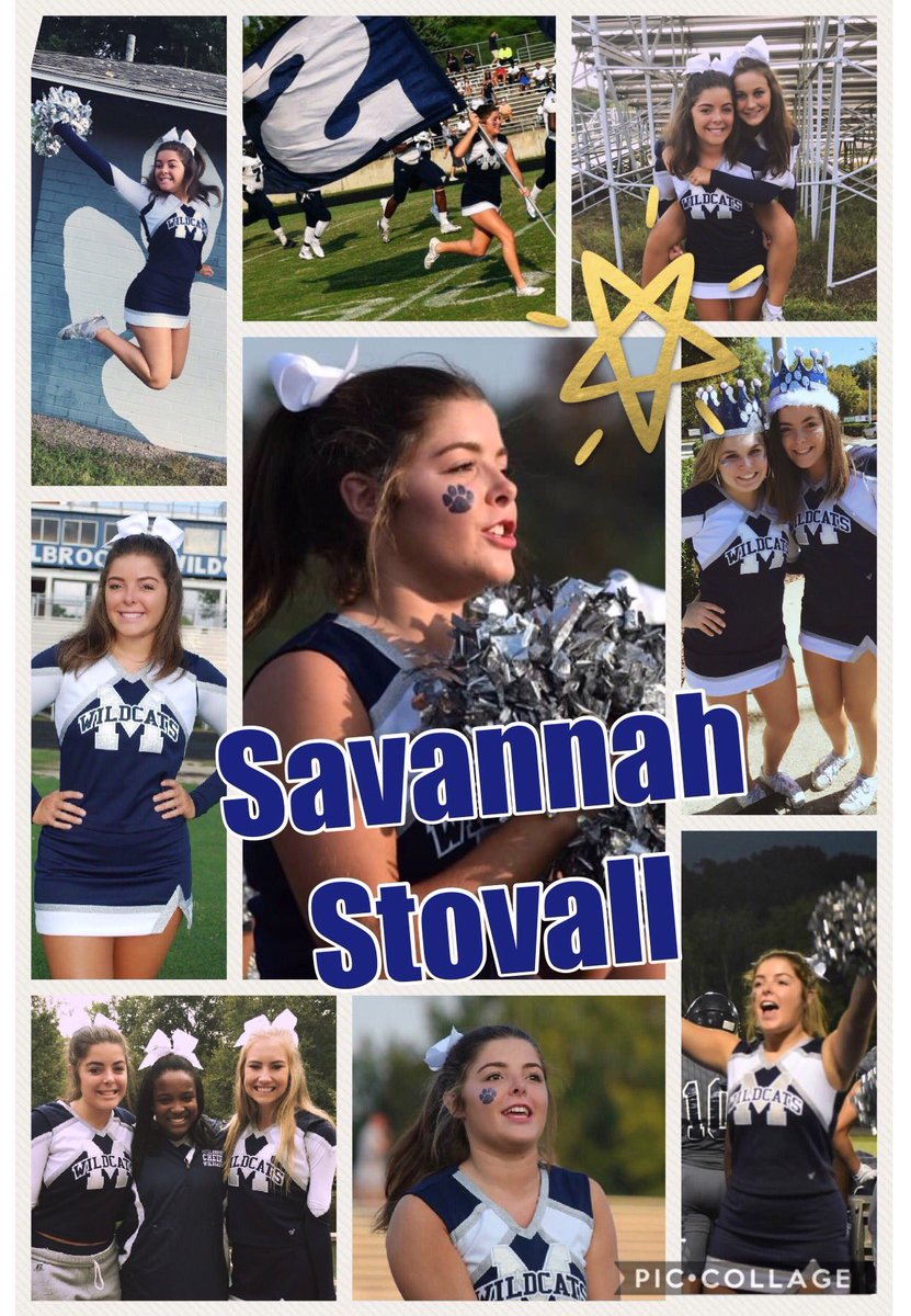 MHSVarJVCheer's tweet photo. 🌟🐾 Senior Spotlight with our beautiful and bubbly @savannahmegann class of '18🌟 Full of life! 4th year with MHSCheer! #Seniors #CatsCheer https://t.co/tQLbr8THzi