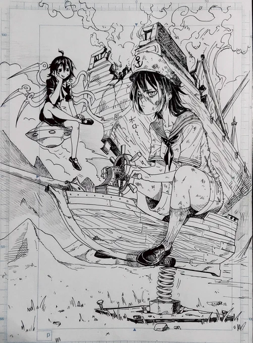 #深夜の真剣お絵描き60分一本勝負
村紗キャプテン
「マスタースパーク」の火力が想像よりはるかに強かった件 