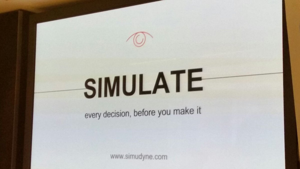 TechTourHQ's tweet photo. .@Simudyne helping users simulate every decision before you make it. Now presenting at #DTSL17 https://t.co/EPqwQ1jukO