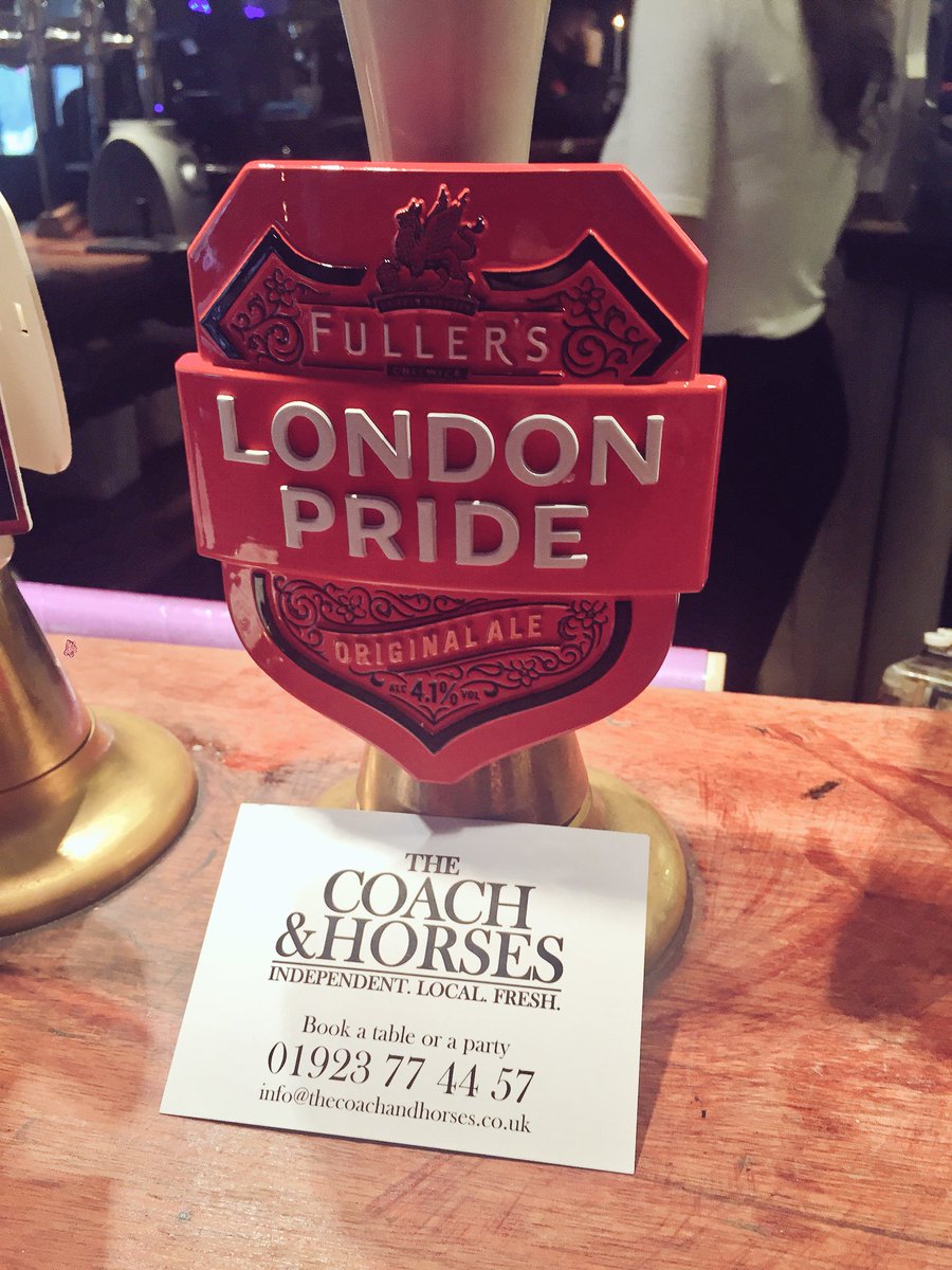 Another great pub selling London Pride #TheOriginalOriginal <a href="/coachcroxley/">The Coach and Horses</a>