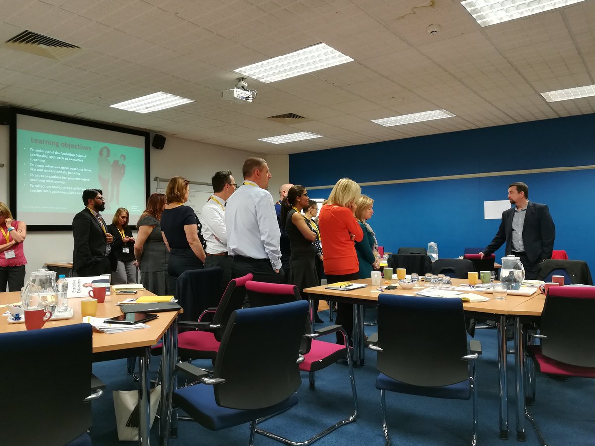 MccoleKate's tweet photo. Executive coach Katherine Long working with our #ExecEducators to explore the new coaching element of our programme @Ambition_SL @asobo65 https://t.co/OW5R4VH5x0