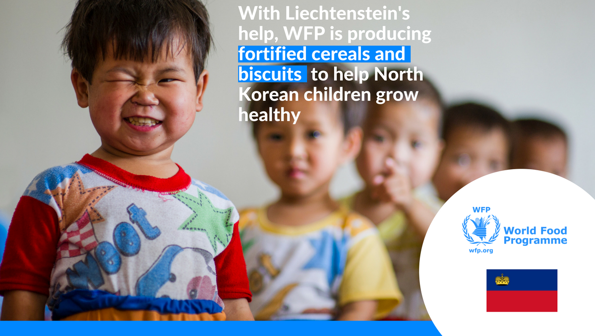 WFPGovts's tweet photo. From ๐บ๐ธ to ๐ฐ๐ต, every child deserves a decent nutrition - a big thank you to #Liecthenstein ๐ฑ๐ฎfor your support for #zerohunger ๐ https://t.co/6azfqumr9t