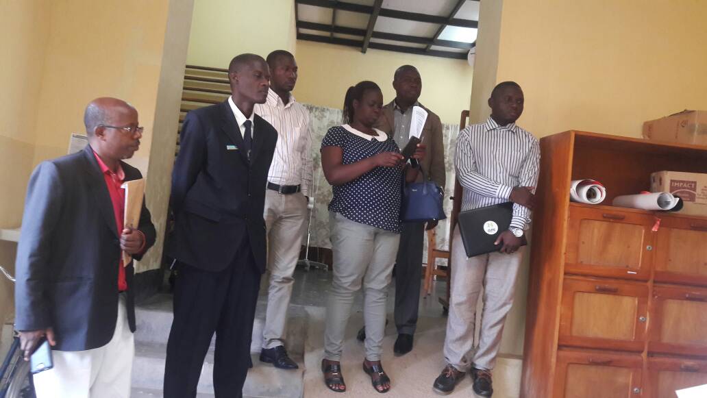 CureRwanda's tweet photo. Our Counseling Coordinator @Bernuza14 with the District Team and the Hospital team explaining the activities of the program. https://t.co/rrQArebVAH