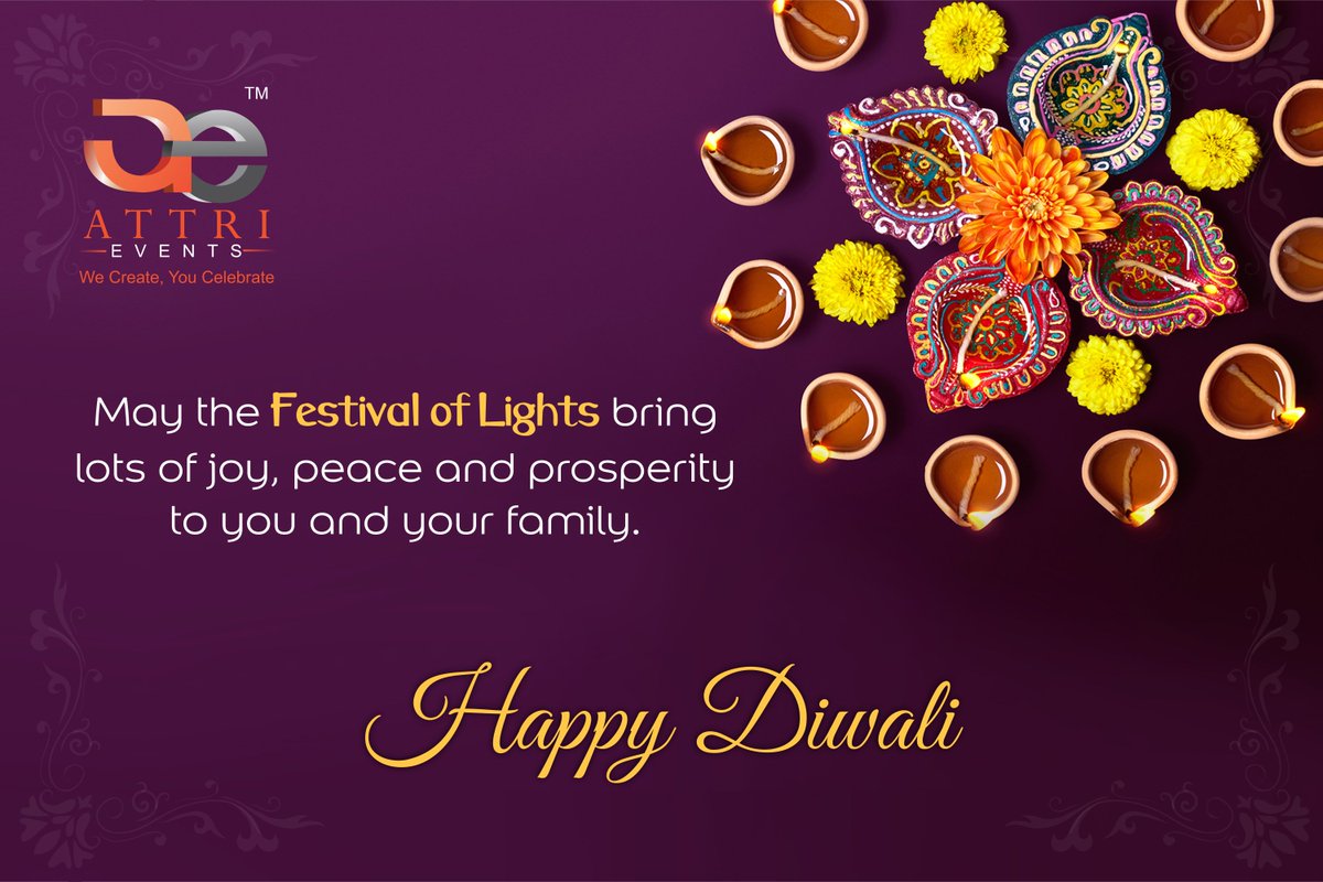 attri_events's tweet photo. #AttriGroup wishes that this Diwali brings prosperity to your business and more opportunities for us to work together! #Happy #Diwali https://t.co/pibJ3s5cnI