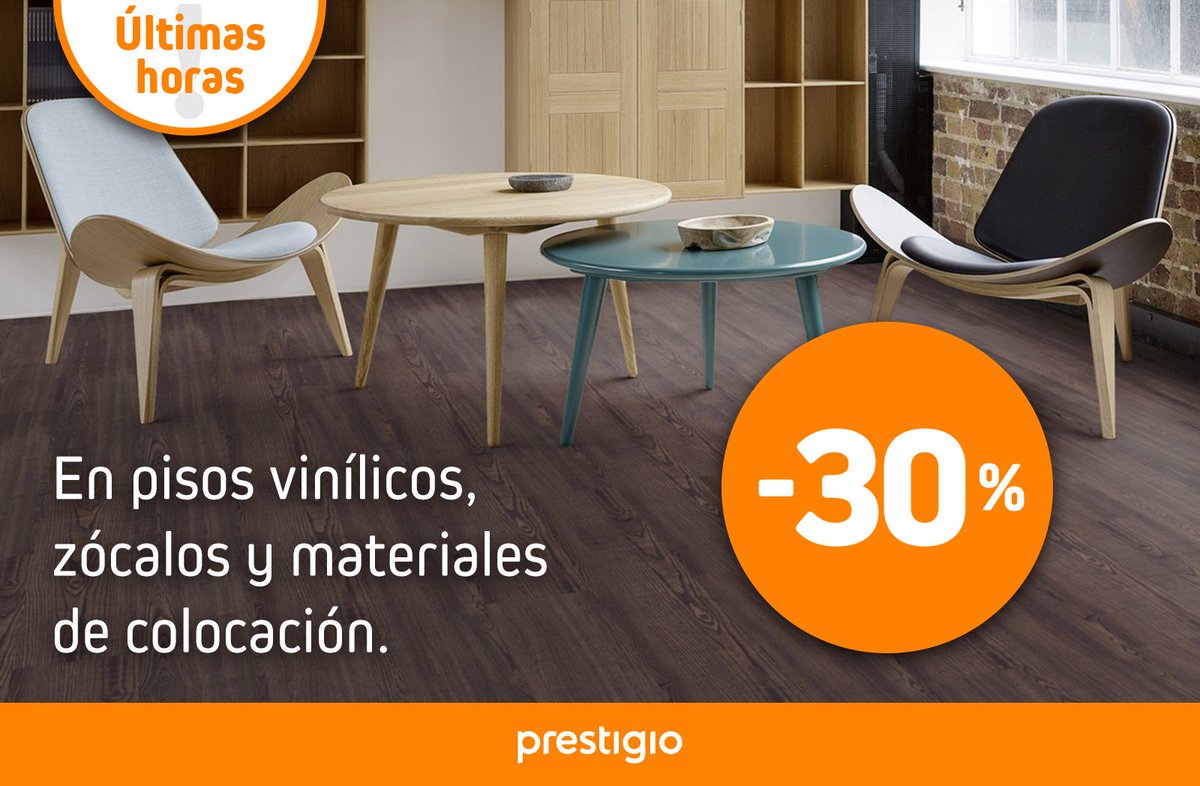 PrestigioColor's tweet photo. ¡Últimos días! No te pierdas el descuento del 30% en pisos vínilicos, zócalos y materiales de colocación: - https://t.co/4dwdDf4kNu https://t.co/hAz137s9qi