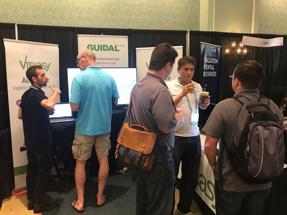 Non-stop at #VRMANational yesterday! We're at booth #102 -  Speak to our team to discover new ways to power your vacation rental business