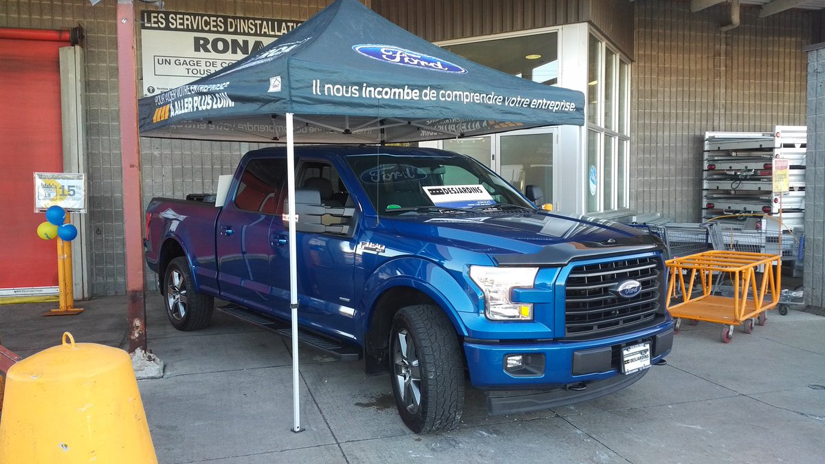 camionsFord's tweet photo. Journée des Pro! Gagner un F150 #Rona #F150 #Ford #DesjardinsFord https://t.co/cQbgNSxWC6