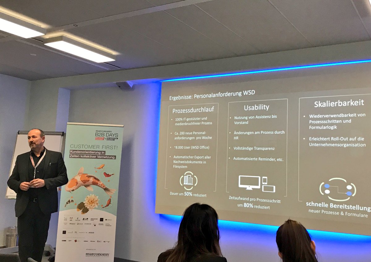 nksince87's tweet photo. M. Brösamle / @eggsunimedia & M. Pfefferler / LEONI über digitale Formulare & Experiences @ #B2BDays 👉🏼 Case Study https://t.co/ejrxUtJLBl https://t.co/sw9aqHiQTZ