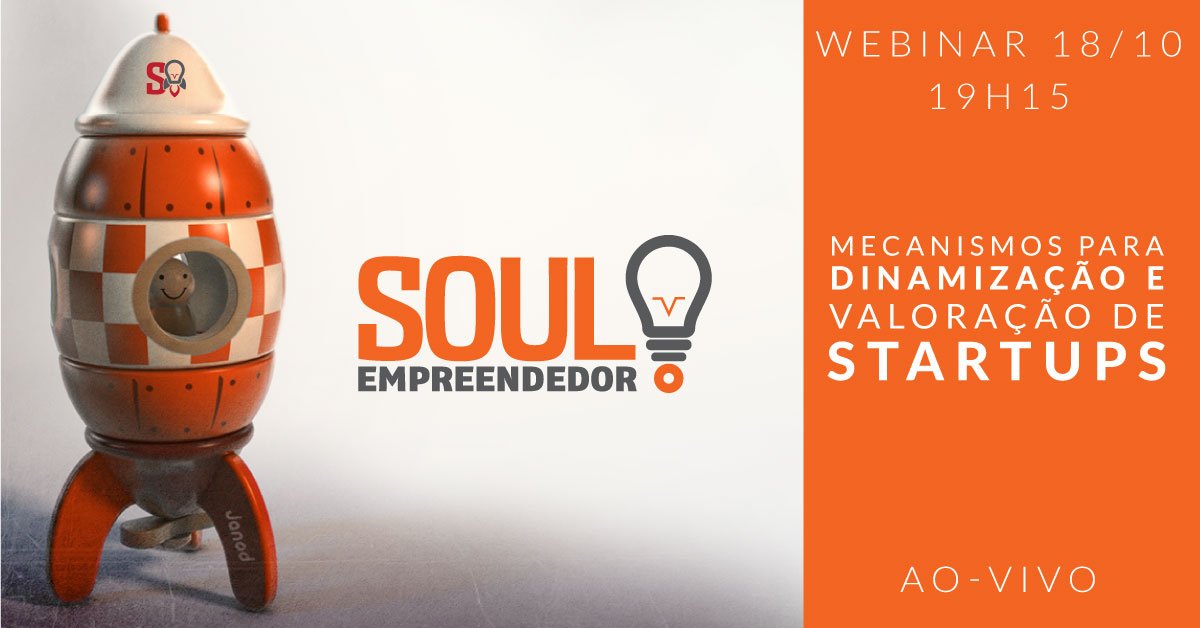 soulstartups's tweet photo. [Webinar ao-vivo] - Mecanismos para Dinamização e Valoração de Startups #valuation #startups #productmarketfit https://t.co/F9xL719lIm https://t.co/bvFBijOwR4