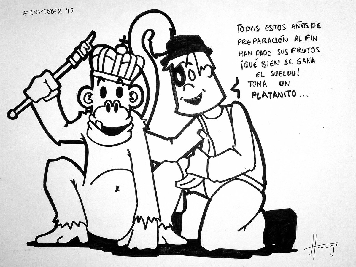 Hormigho's tweet photo. No se me ha olvidado, estaban encerrados en la carpeta #inktober2017 https://t.co/WrRWVuJumw