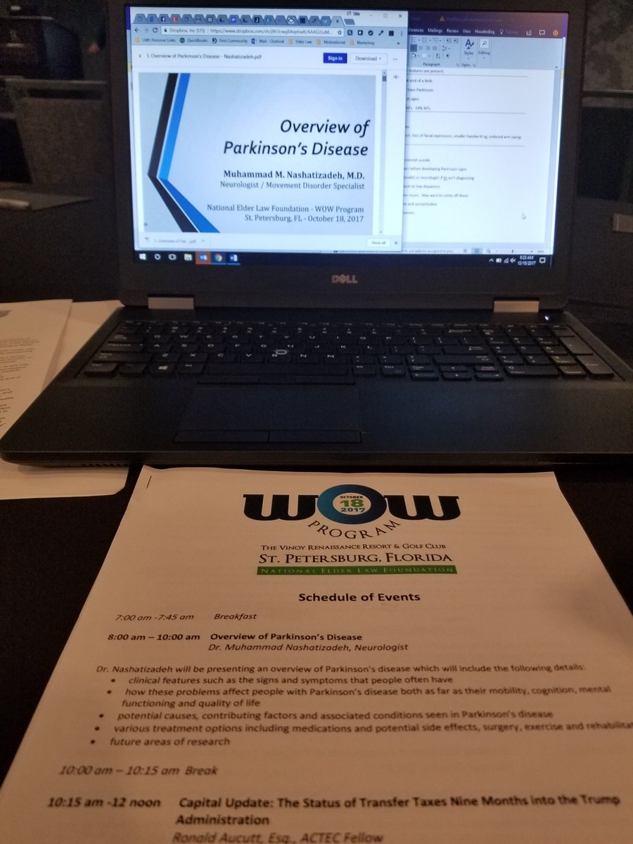LawyerLisa's tweet photo. Excellent conference by the National Elder Law Foundation #wowprogram #elderlaw #cela #elderlawattorney #Parkinsons #taxupdate #vabenefits https://t.co/E0XWDg3n2W