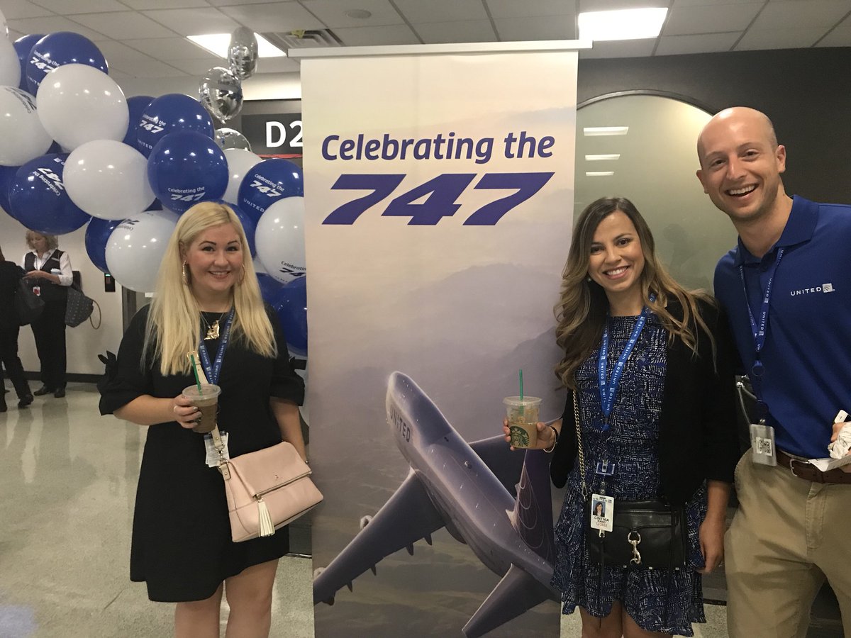 cinthiawalker18's tweet photo. @weareunited #beingunited #farewellua747 Today we are saying good bye to the Queen of the skies at IAH @JillDE @kategebo @bj_youngerman ✈️💙 https://t.co/u36JgtmSGX