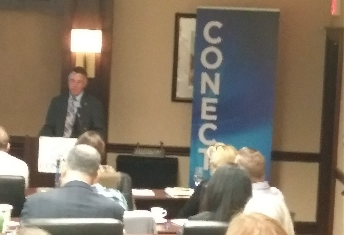 VermontQuebecEI's tweet photo. Gov.Scott spoke today at CONECT in BTV about importance of clear trade policies and thanked VQEI &amp; @LCChamber for Canada initiatives. https://t.co/XCwR6OxSIk