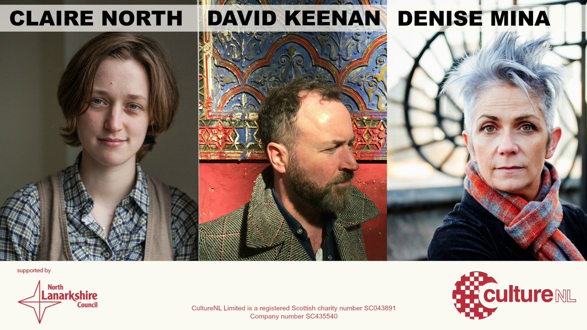 LibrariesNL's tweet photo. #NLEncounters. This week sees @reversediorama and @ClaireNorth42 visit &amp; we have @DameDeniseMina the following week. https://t.co/ZgqGtZc2Gj https://t.co/oOcFFwoUiQ
