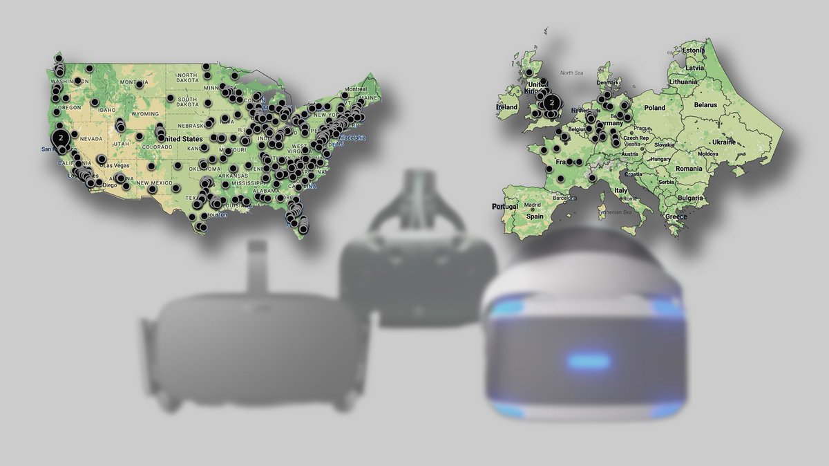 RtoVR's tweet photo. Where to Try Windows VR Headsets, Vive, PSVR, Rift, Gear VR, and Daydream for Free https://t.co/nj54bH32SF https://t.co/i3eYEBktiI
