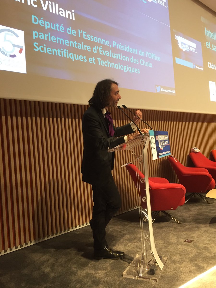isabellegiri's tweet photo. Grand merci @VillaniCedric pour sa fresque stimulante des perspectives de l'IA en santé #rencontresG5 https://t.co/pUHeiNMzo7