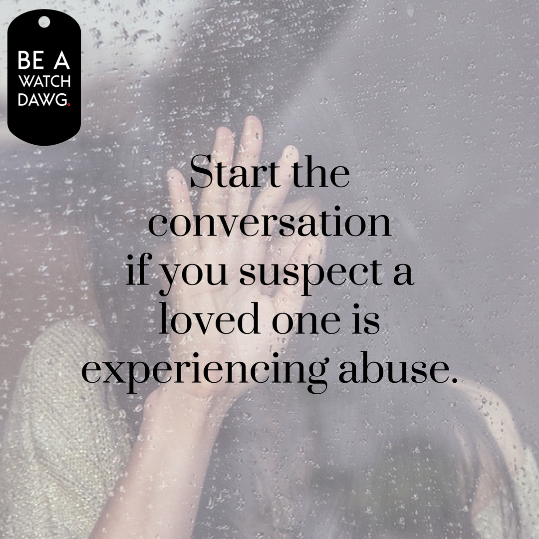 InterveneUGA's tweet photo. How do you talk to someone facing DV? start with “I’m concerned someone is hurting you” #BeAWatchDawg #WatchDawgNation #healthydawg https://t.co/zzDZjldnfR
