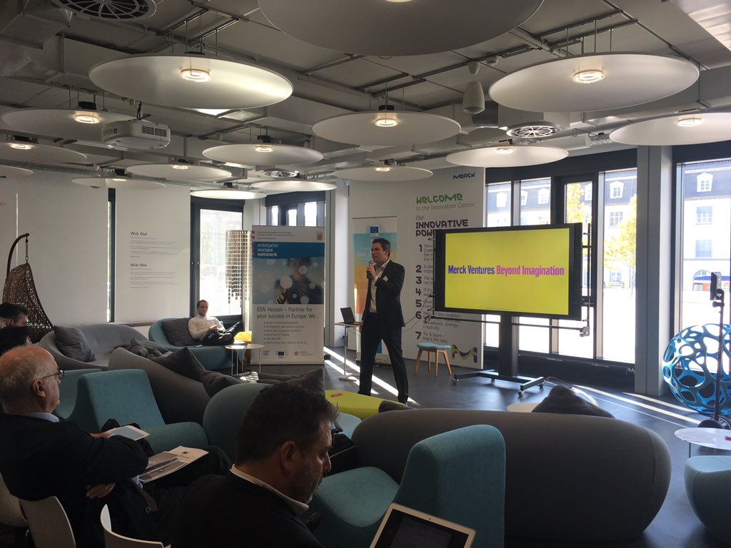 Merck Ventures Innovation center opens its doors to #startups and #investors with <a href="/merckgroup/">Merck</a>'s Roel Bulthius's keynote on #investment strategies. #SMEInstrument #SMEIacceleration