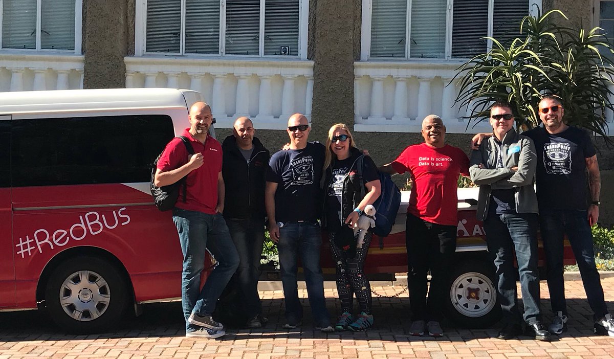 tracyvds's tweet photo. Confined spaces build character. @AvePoint_Inc keeps us moving. @Microsoft keeps us passionate. #RedBus #APRedBus https://t.co/Bg90gR6JNM