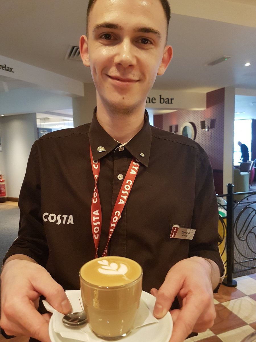 Nice cortado💕💕 <a href="/VikiHahn84/">Viki Hahn</a> <a href="/PI_gatwicknorth/">PI GatwickNorth</a> <a href="/CostaCoffee/">Costa Coffee</a> <a href="/CDeSantana/">Wilson De Santana</a> <a href="/shantanu_tare/">Shantanu Tare</a> <a href="/placemadebyyou/">A Place Made By You</a> is all about the hart,making coffee with love😍😍