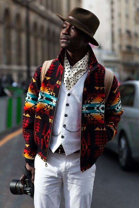 MetamorphoTweet's tweet image. These gents know how to work tribal print.. so can you. etsy.com/listing/551319… #Mensfashion #menswear #fallfashion #etsy #vintage