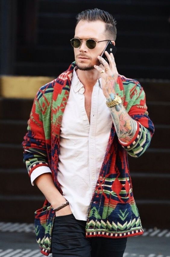 MetamorphoTweet's tweet image. These gents know how to work tribal print.. so can you. etsy.com/listing/551319… #Mensfashion #menswear #fallfashion #etsy #vintage