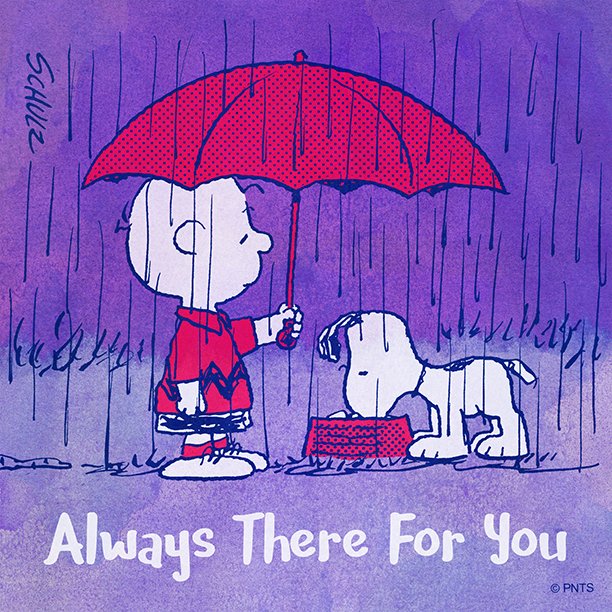 Snoopy's tweet photo. I'll always be there for you. https://t.co/bErxfEOBjq