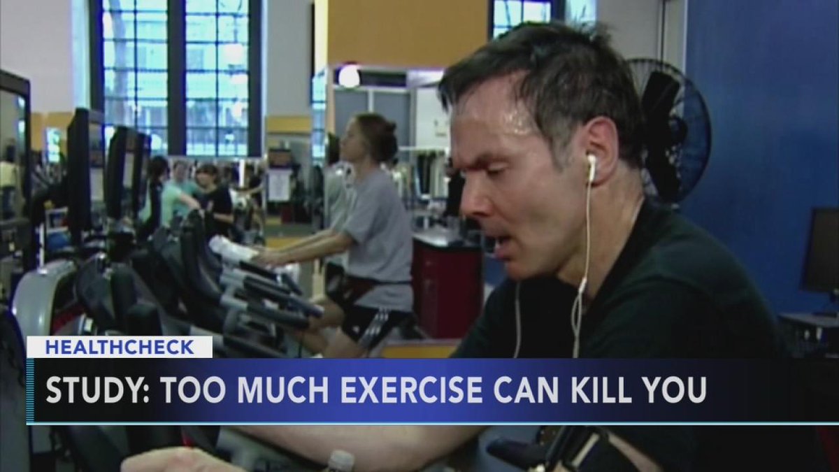 6abc's tweet image. Study: Too much exercise can lead to death, especially for white men 6abc.cm/2x5ofSG