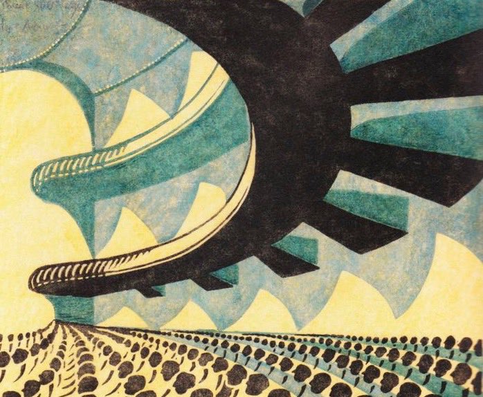 ArtGuideAlex's tweet photo. Concert Hall 1929 #SybilAndrews https://t.co/ICZbz39ZRI