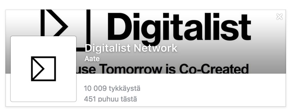 Digital_Ize's tweet photo. RT villetolvanen: We just reached 10,000 followers to our "Digitalist Network" -FB page. Remember to use it?! #dig… https://t.co/ZazNZmFkCc