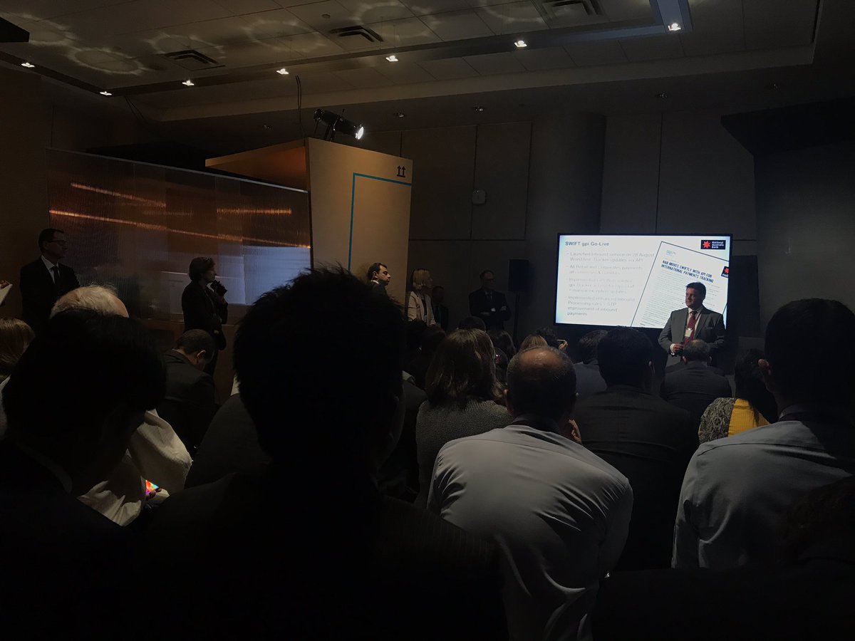 DanaBrants's tweet image. Be ready to get immediately #gpipayments the day you go live says Standfield @NAB #sibos #swiftservices #nab #SWIFTGPI