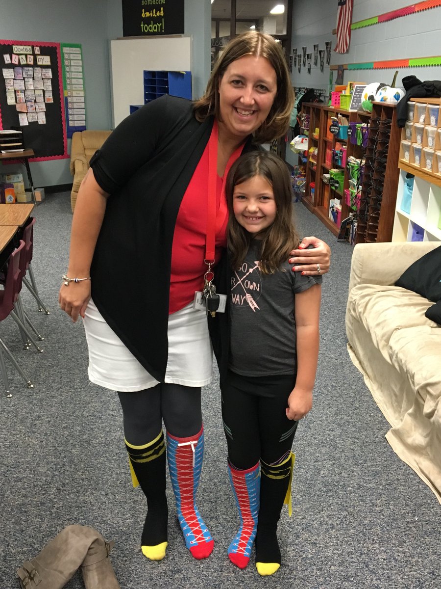 We are ready to take on silly sock day! #AESHuskies