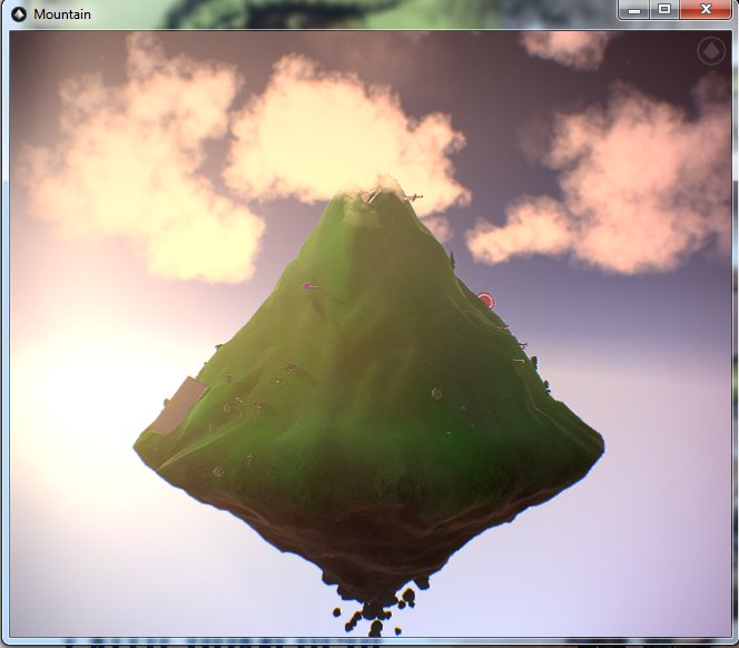 MarieMBurton's tweet photo. Obsessed with this pointless mountain simulator from @davidoreilly .  There is a sword in my mountain. Also a brick. Yes a godamn brick. https://t.co/YtTr3hGt3q