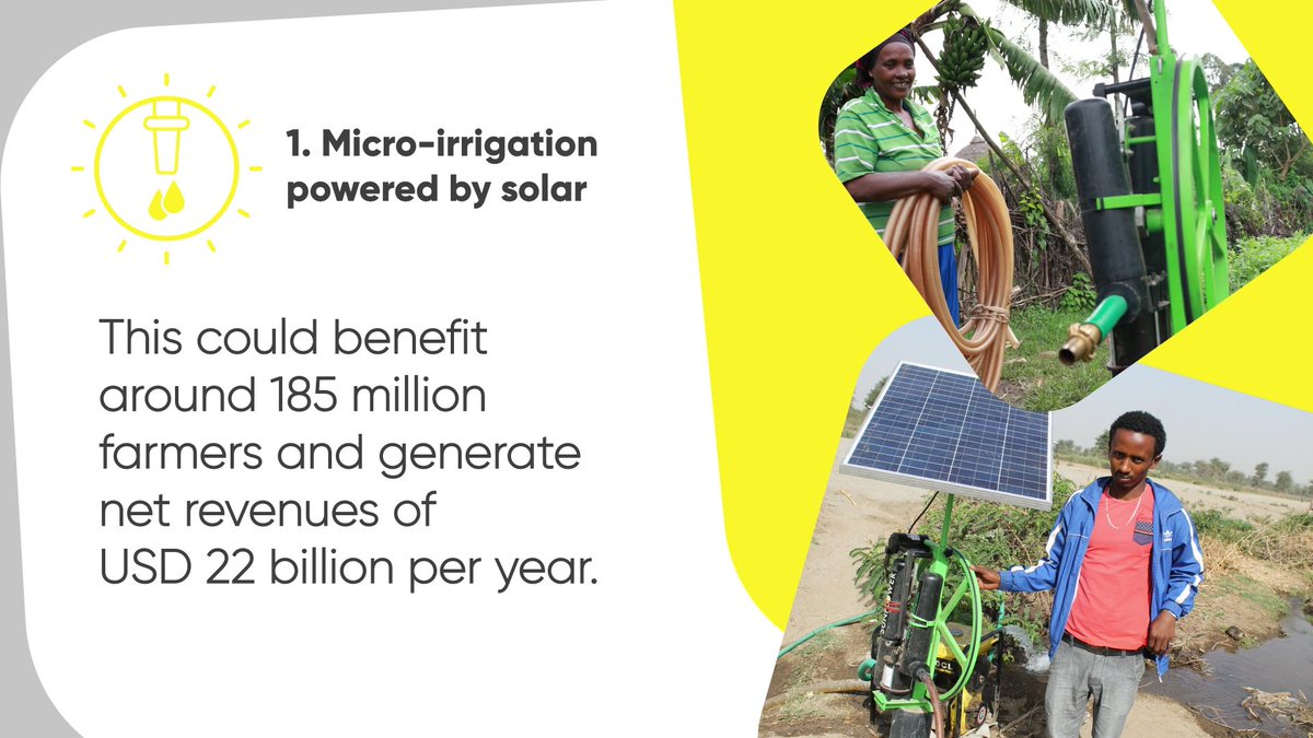 CGIARclimate's tweet photo. Solar powered irrigation can advance African #agriculture for food &amp; #climate security: https://t.co/9v2SX285Ll @GCF_News @gggi_hq https://t.co/zAzFm1a0Oa